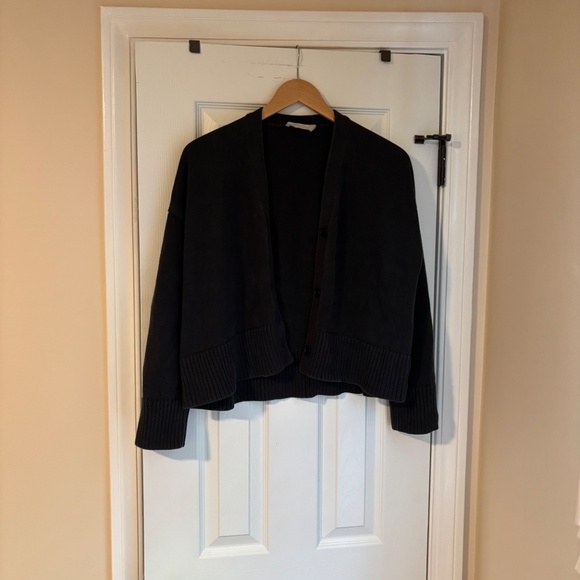 Everlane The Soft Cotton Square Cardigan Size M - Picture 3 of 5